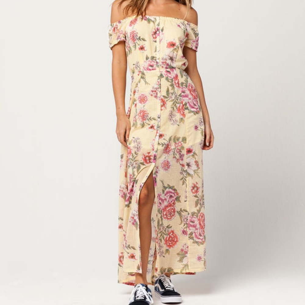 NWT Billabong Linger Here Maxi Dress